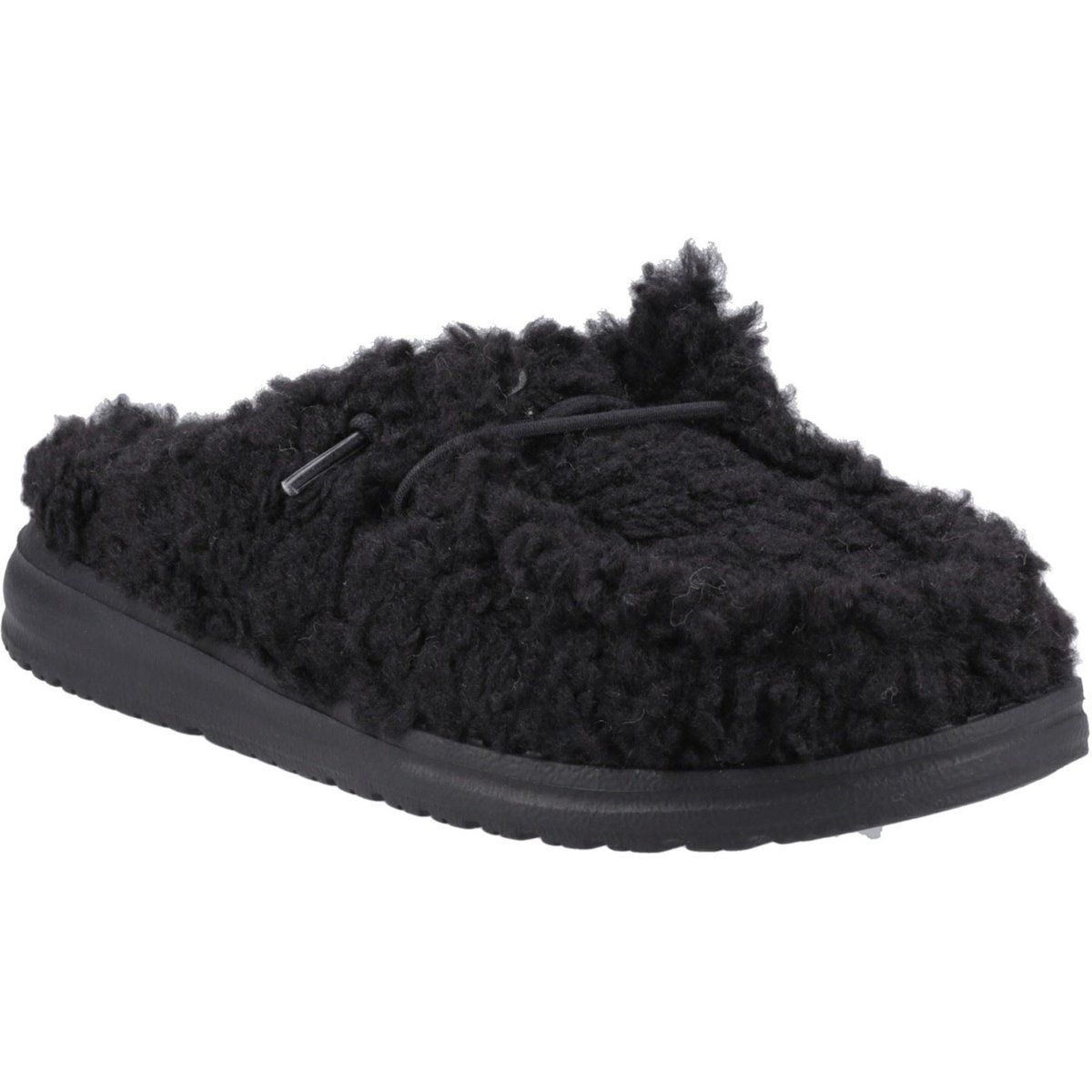 Flauschige Slipper in Teddy-Optik