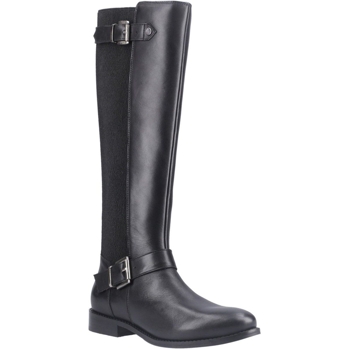 Klassische Leder-Reitstiefel mit Schnallen