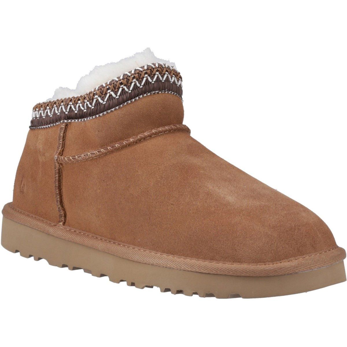 Kuschelige Wildleder Bootie Hausschuhe