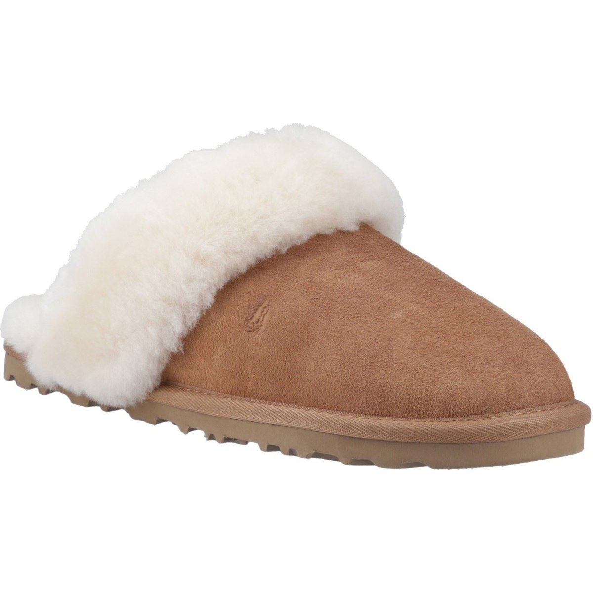 Wildleder-Mules mit Lammfell