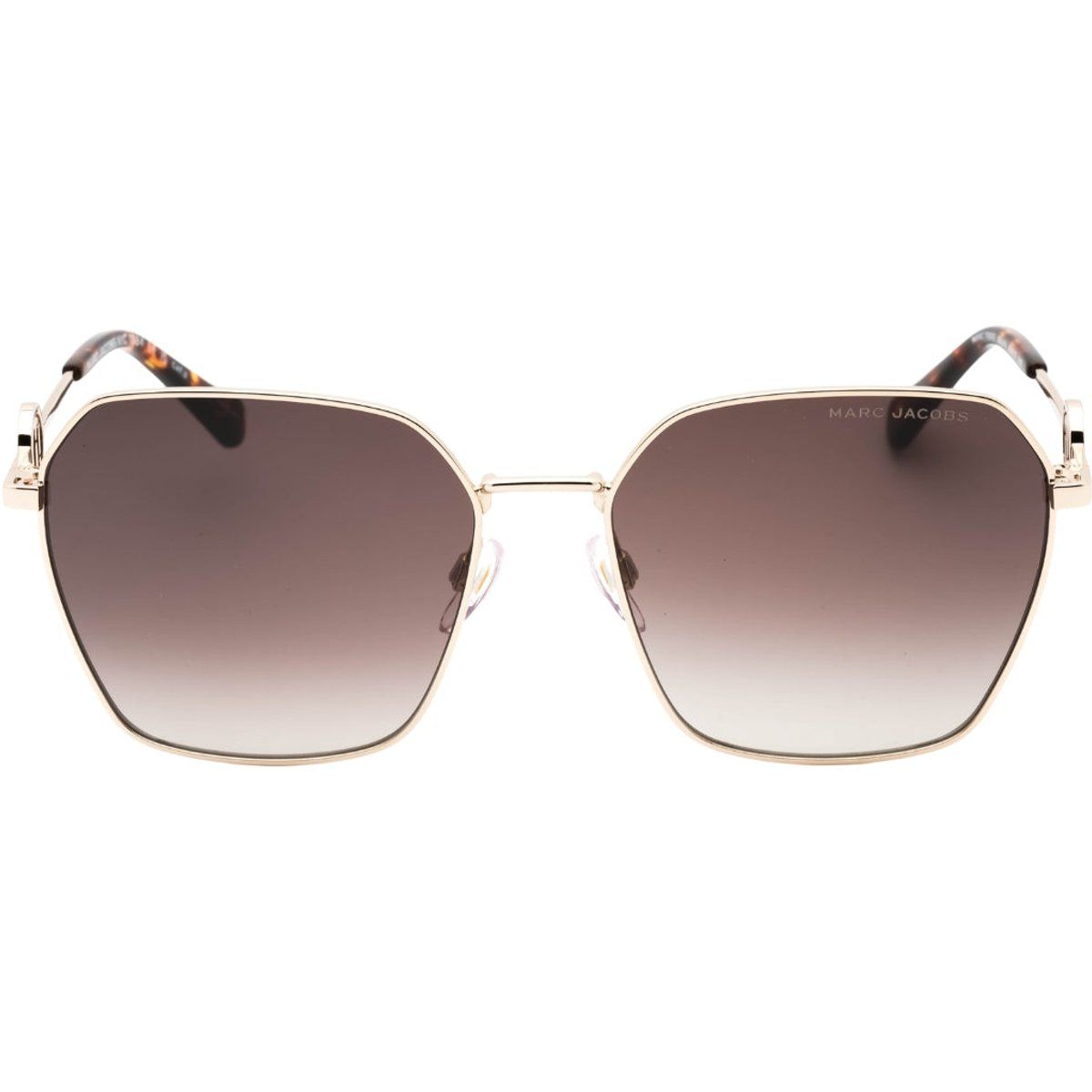 Geometrische Sonnenbrille mit Metallrahmen