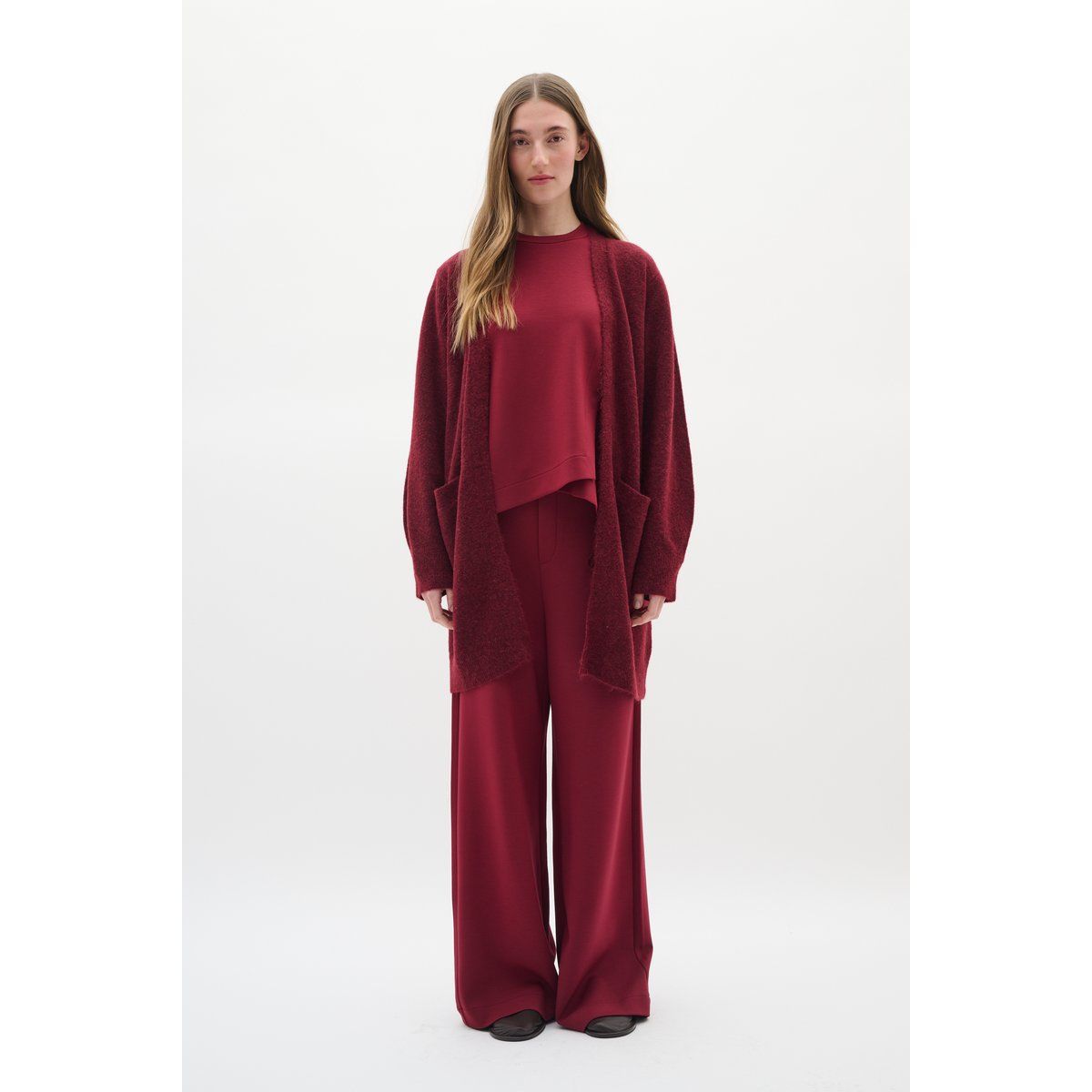 Lockerer Long-Cardigan mit offener Front