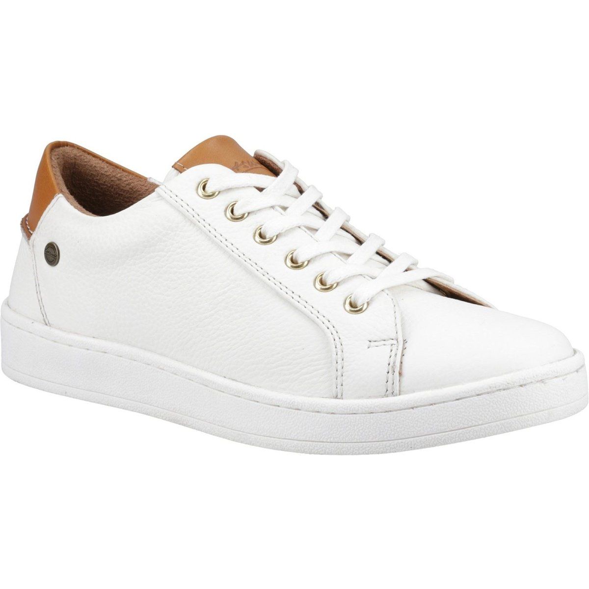 Low-Top Leder-Sneaker mit Kontrastbesatz