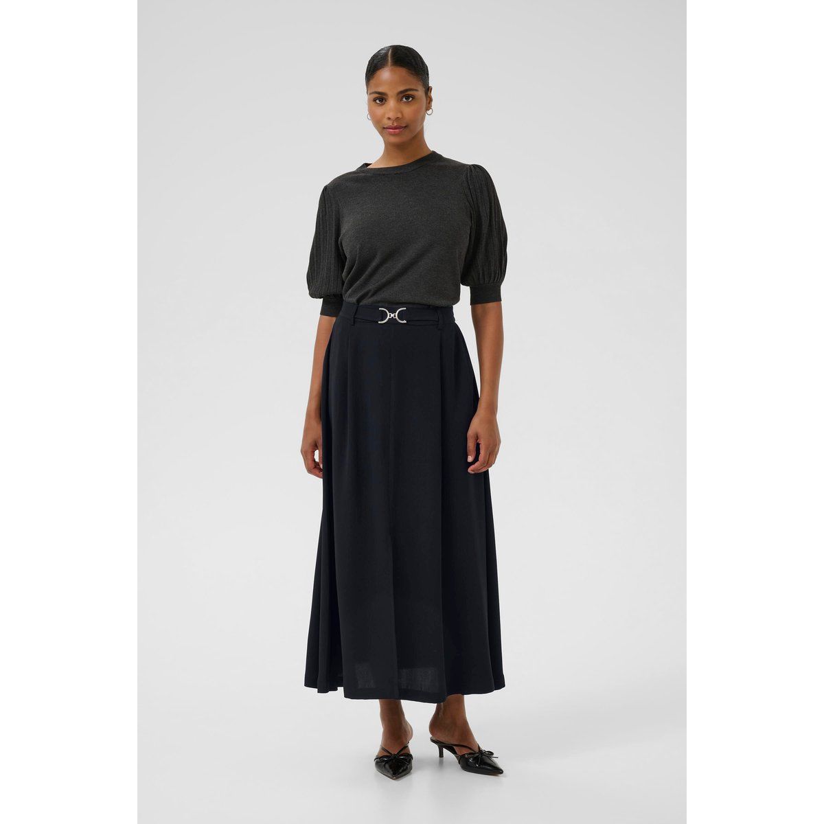 Eleganter Faltenrock in A-Linie