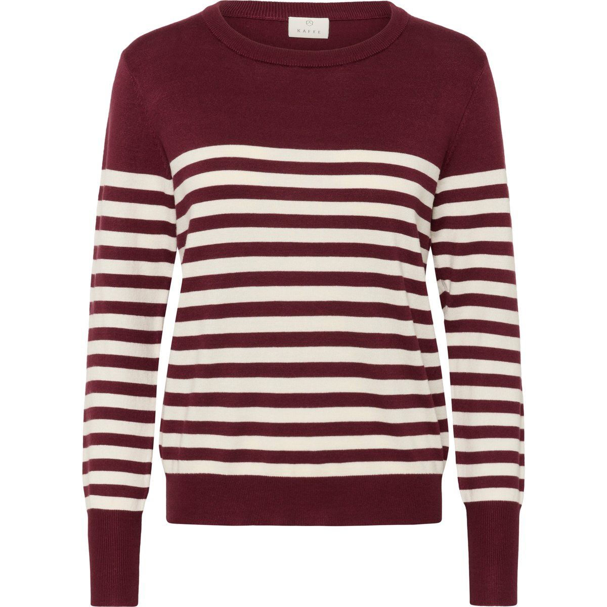 Klassischer gestreifter Strickpullover