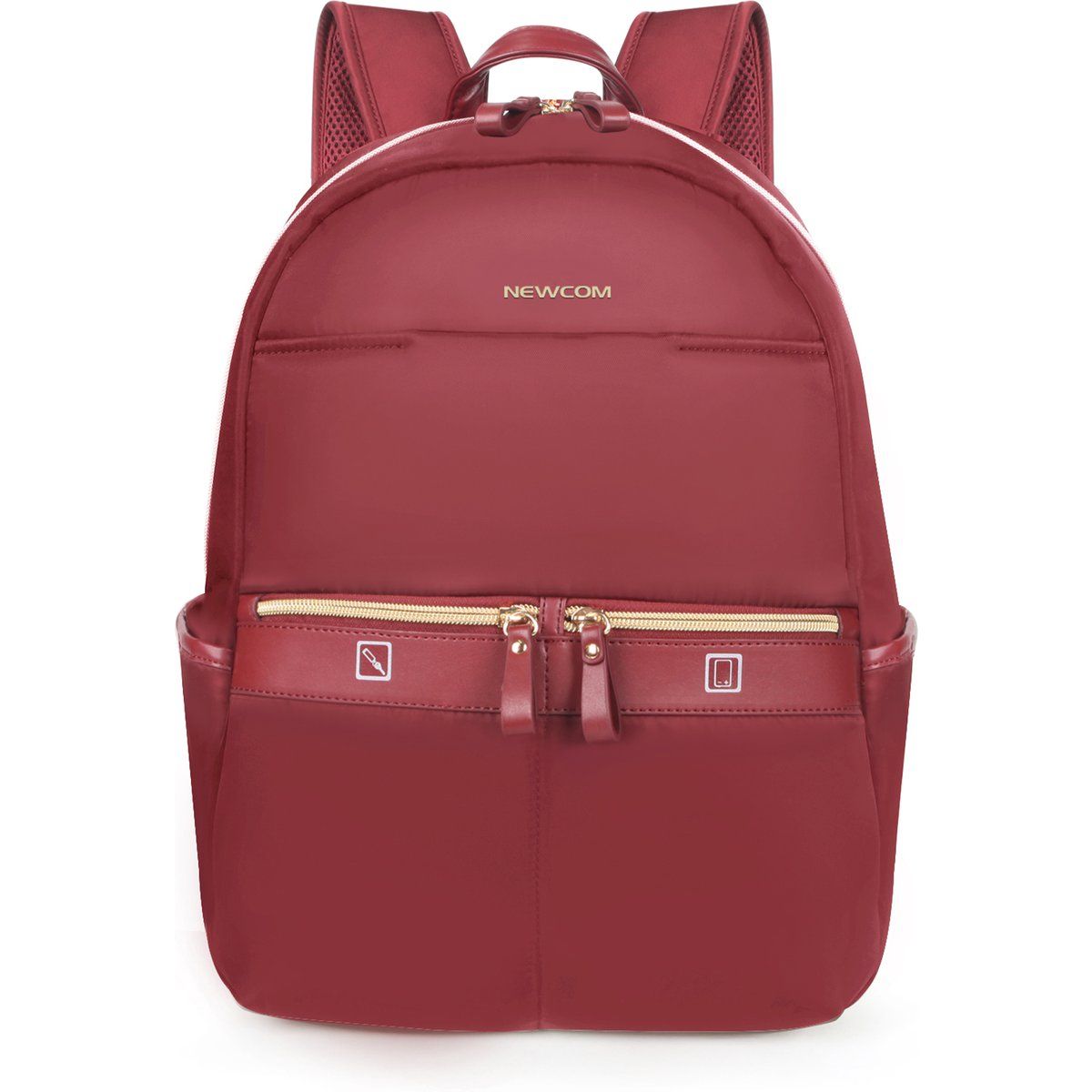 Eleganter Minimalistischer PU-Leder Rucksack