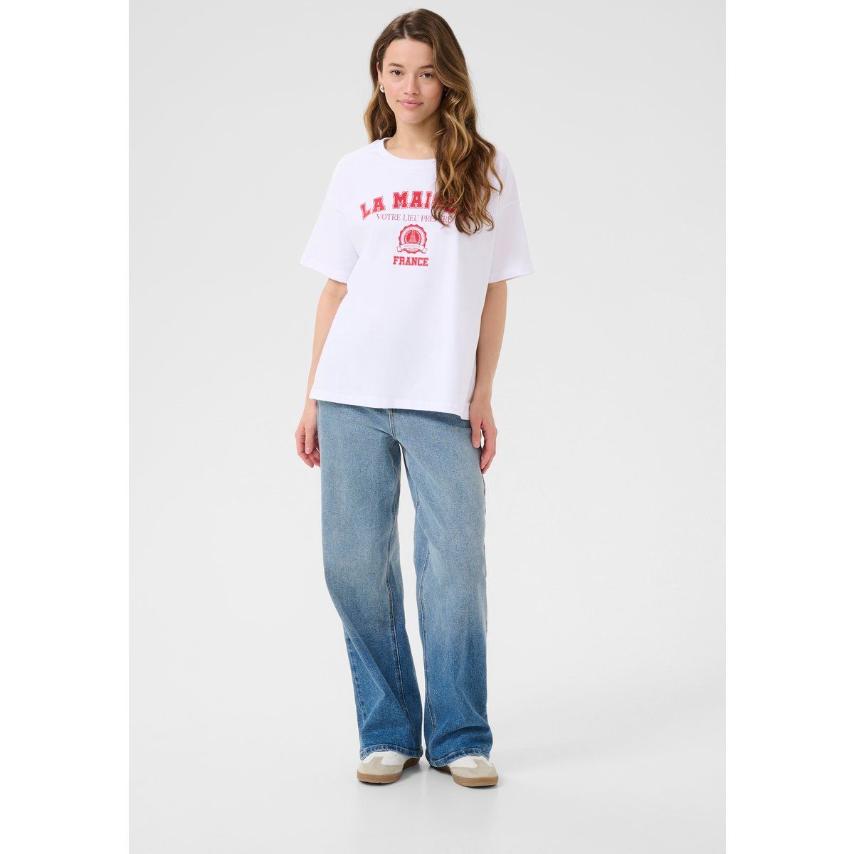 Grafik-Print T-Shirt Weite Passform