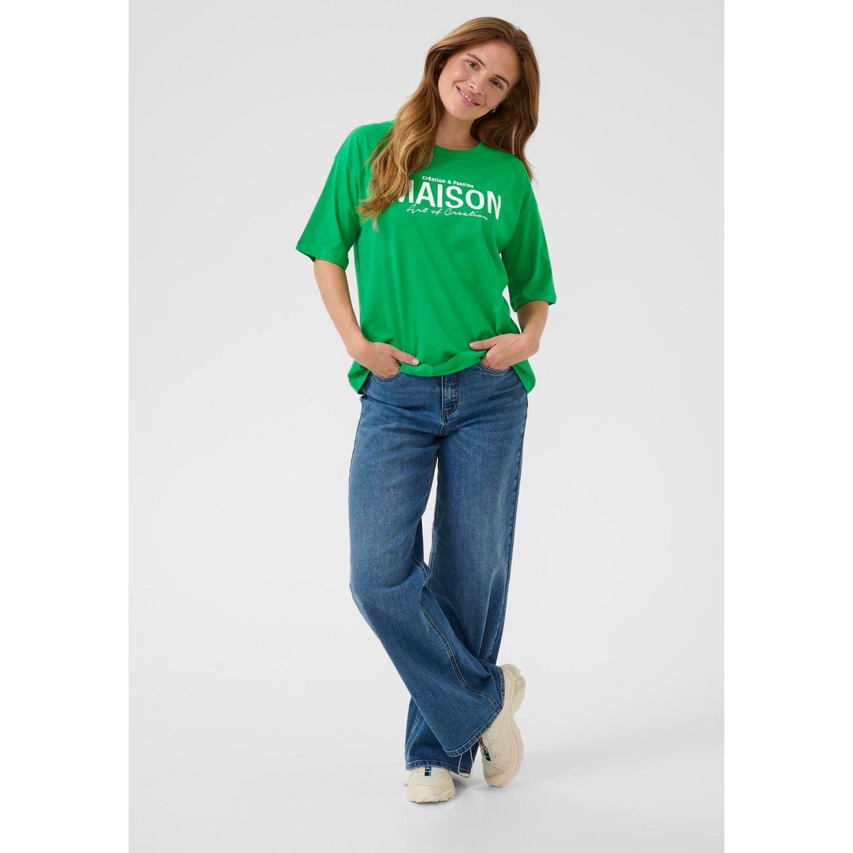 Oversized T-Shirt mit Statement-Print