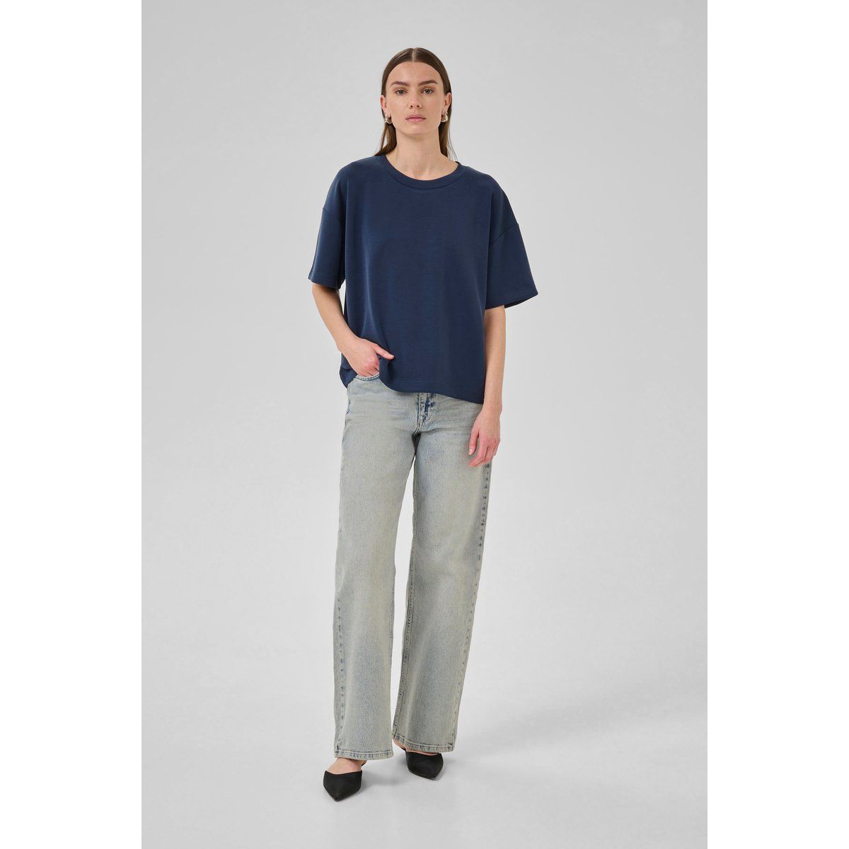 Modal-Mix T-Shirt im Baggy-Fit