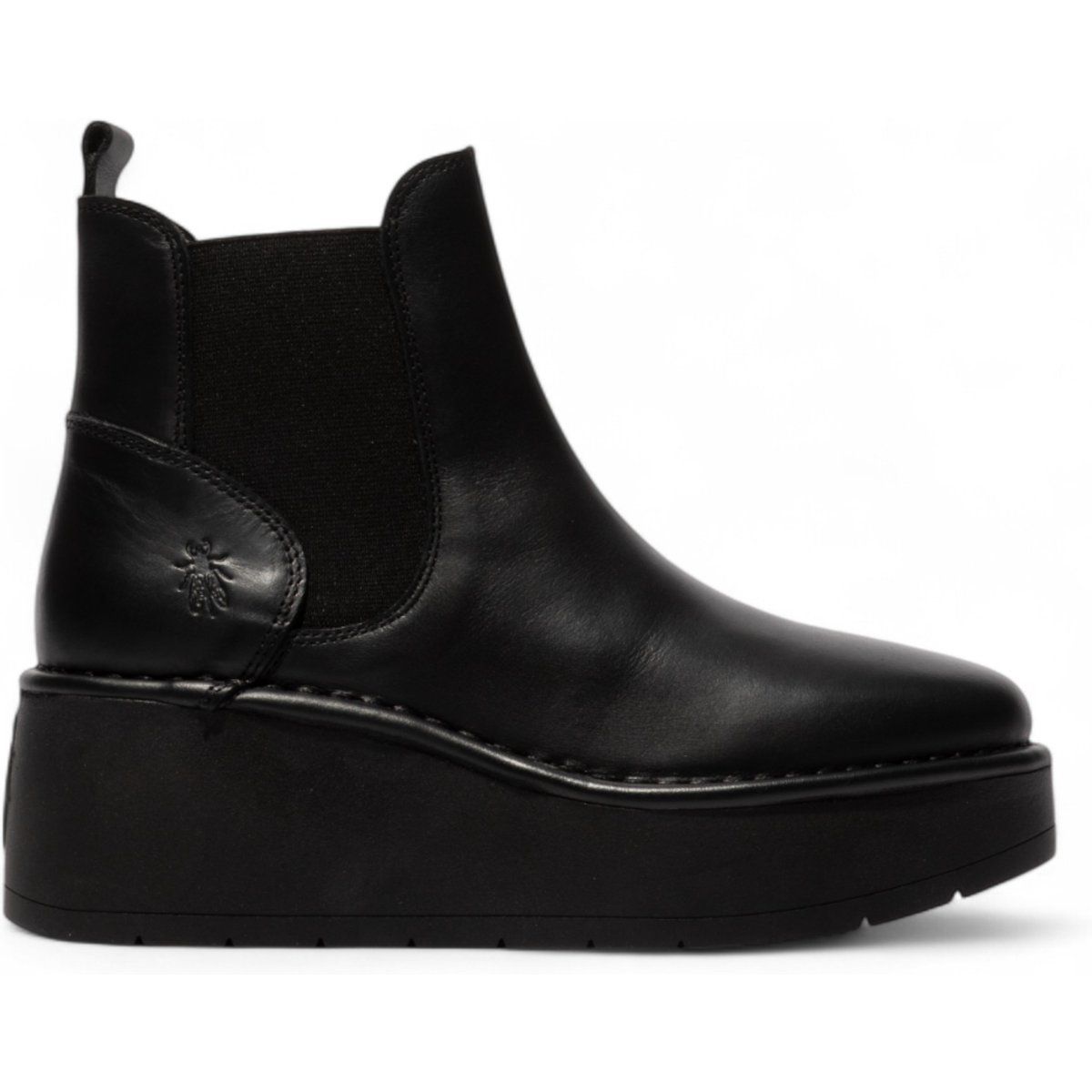 Plateau-Chelsea-Boots aus Leder