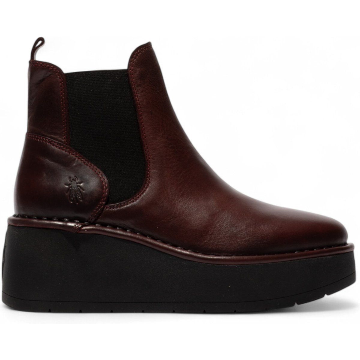 Chelsea-Stiefeletten mit Keilabsatz und Plateau