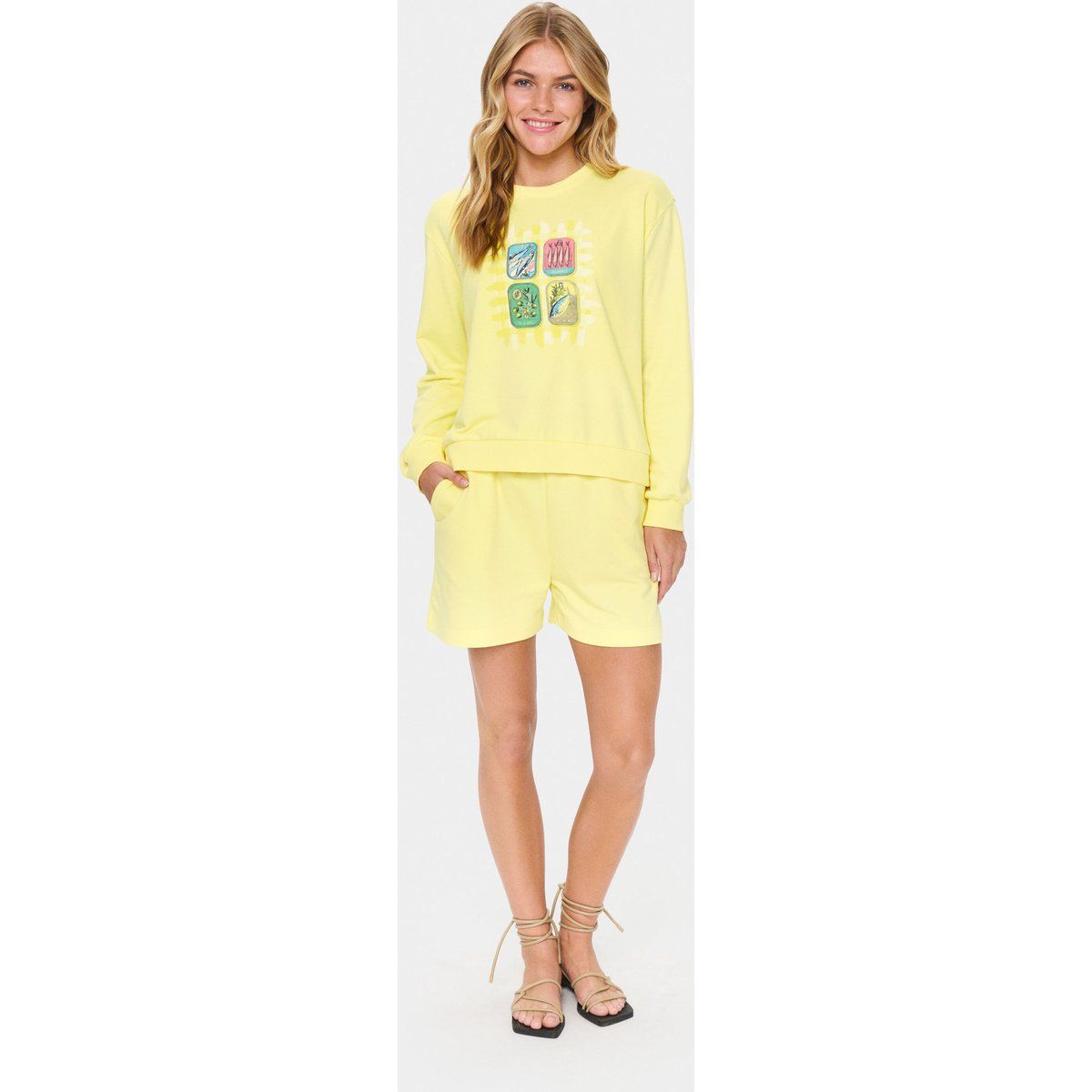 Sweatshirt mit Grafikprint und Rundhalsausschnitt