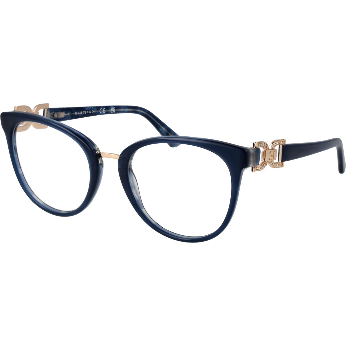 Elegante Cat-Eye-Brillenfassung mit Verzierungen