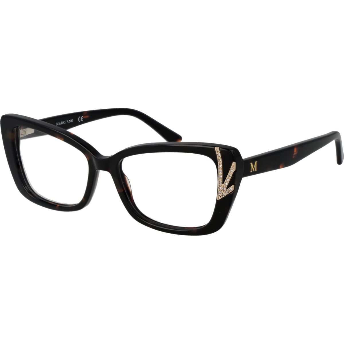 Glamouröse Brille in Katzenaugen-Optik
