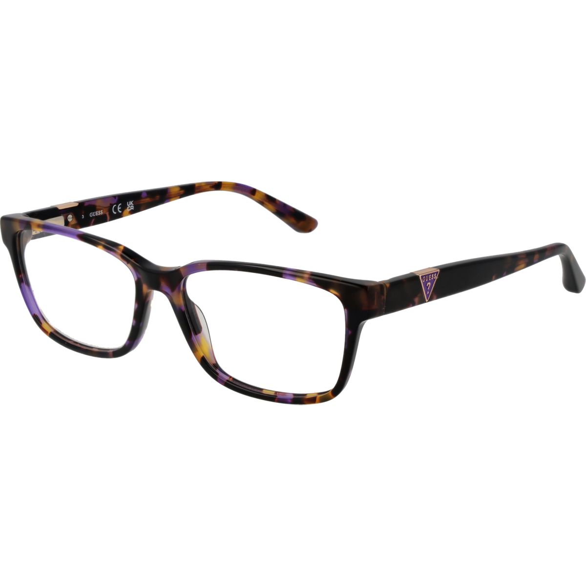 Klassische rechteckige gemusterte Brille