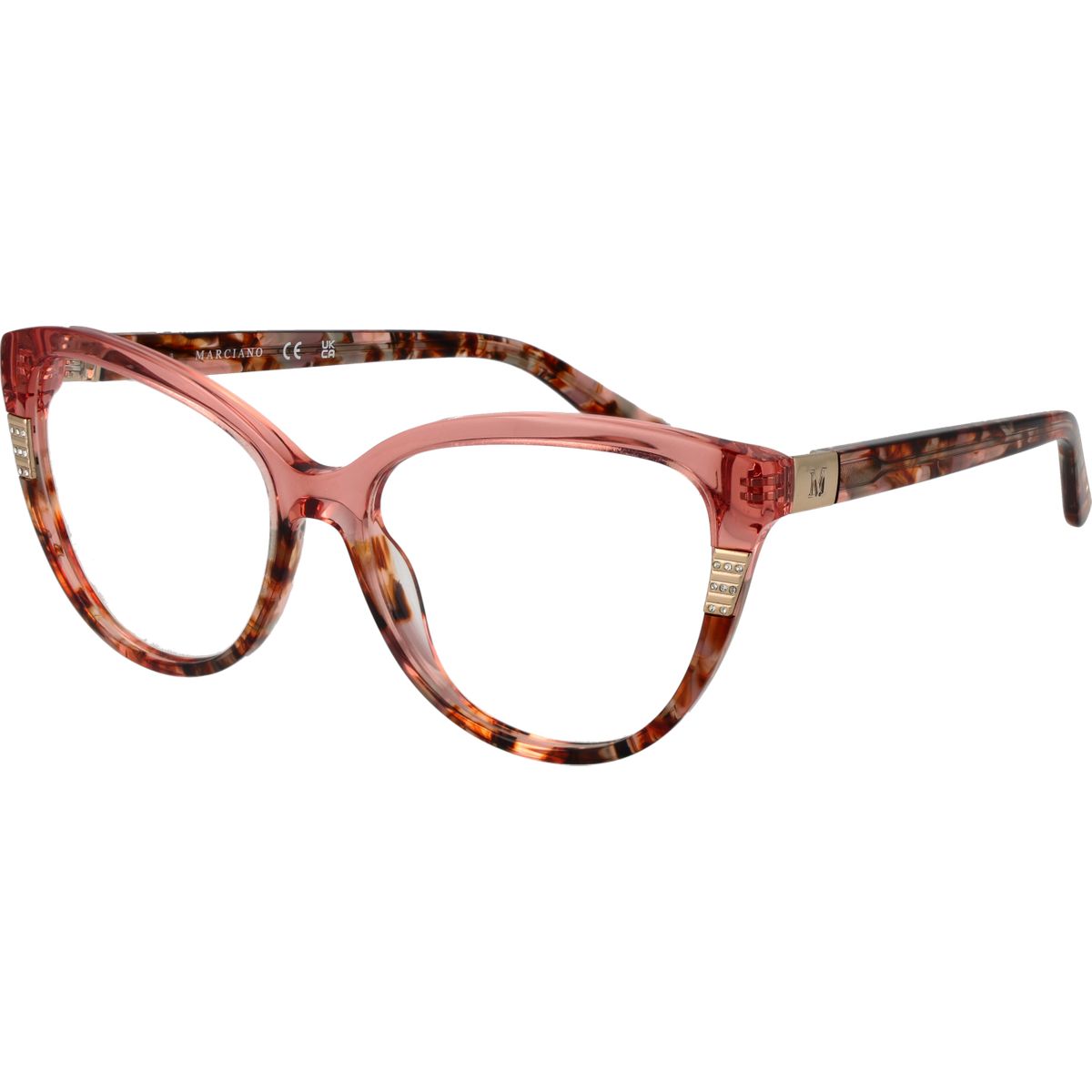 Elegante Cat-Eye Brillenfassung mit Kristallverzierung