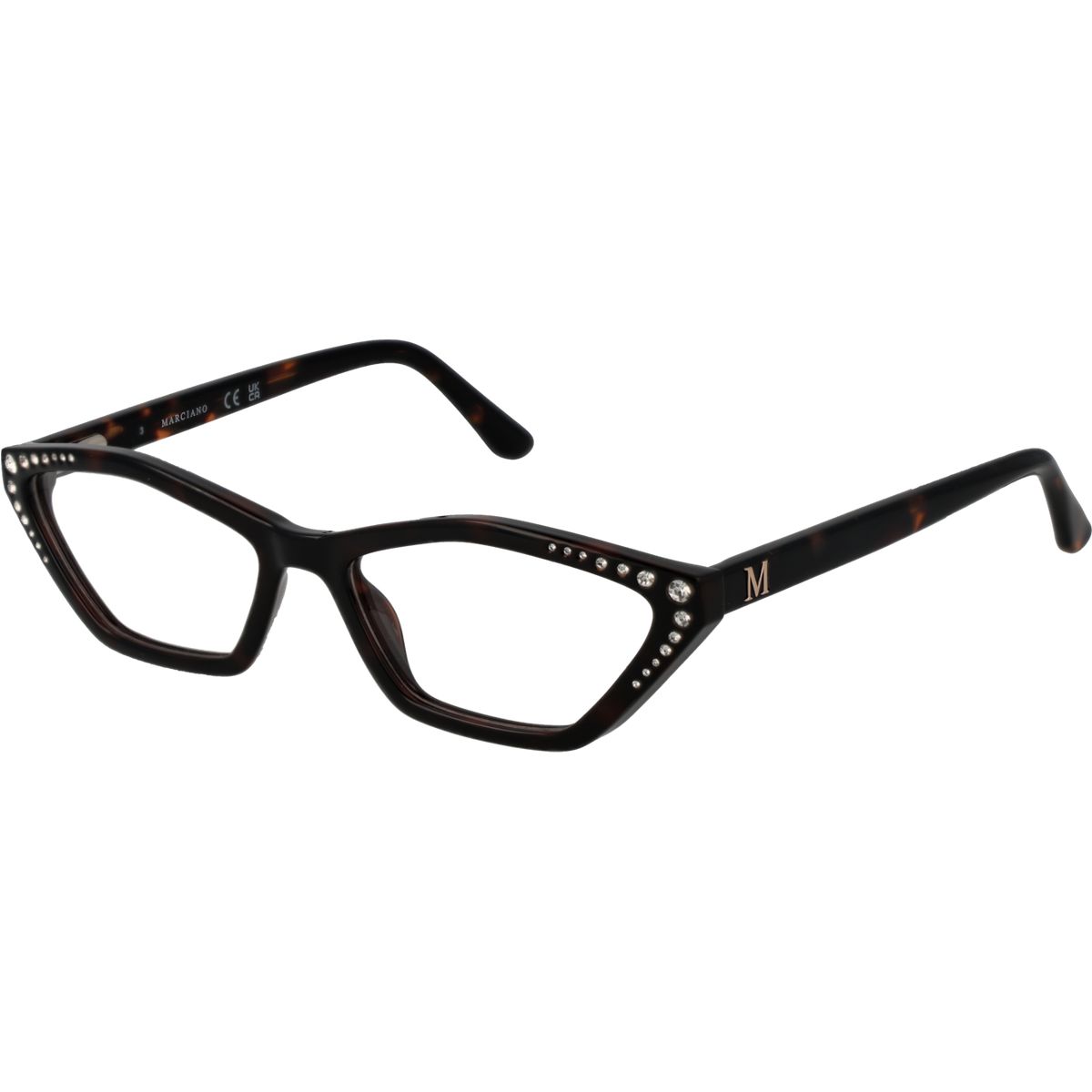 Elegante verzierte Cat-Eye Brillenfassung