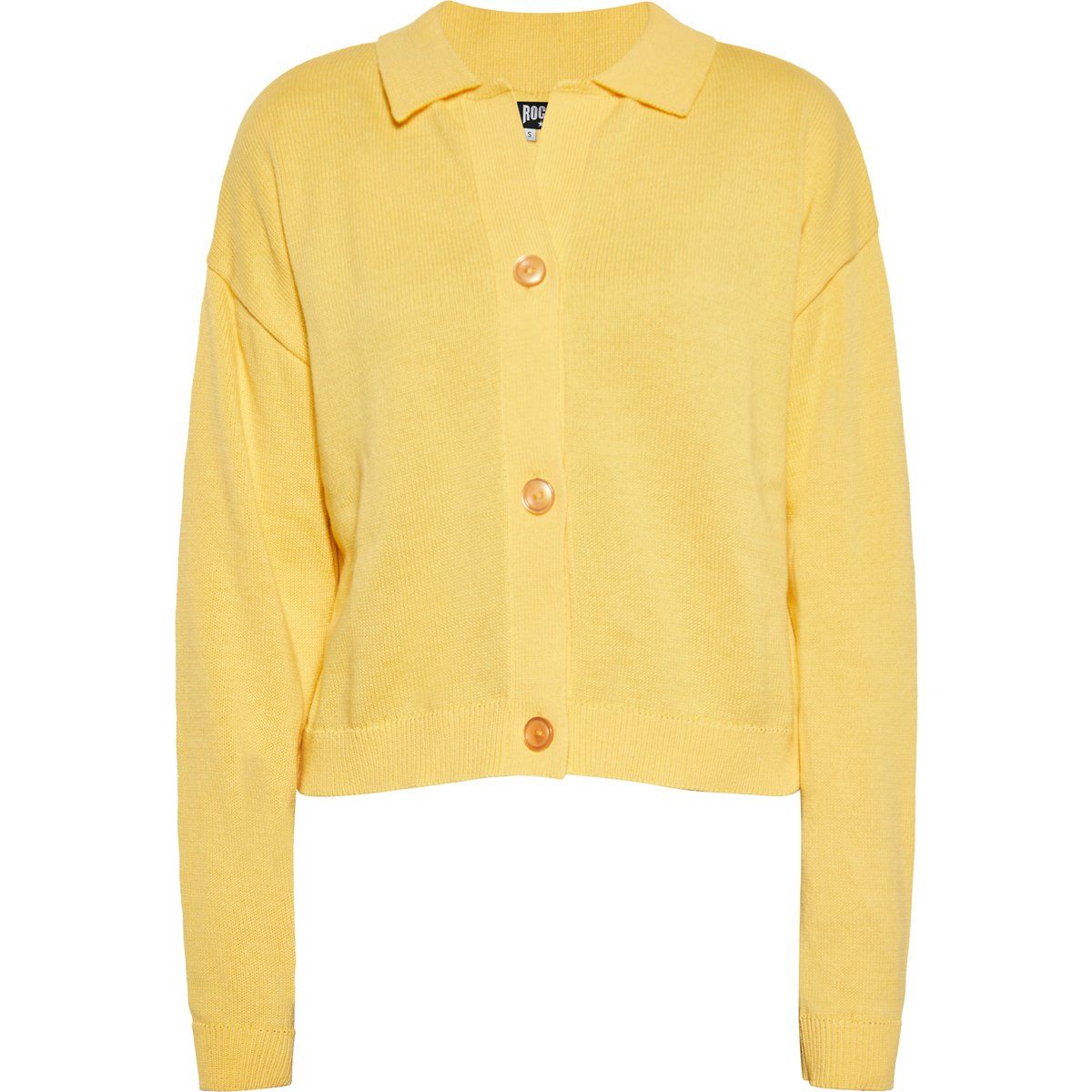 Weicher Strickcardigan mit Polokragen