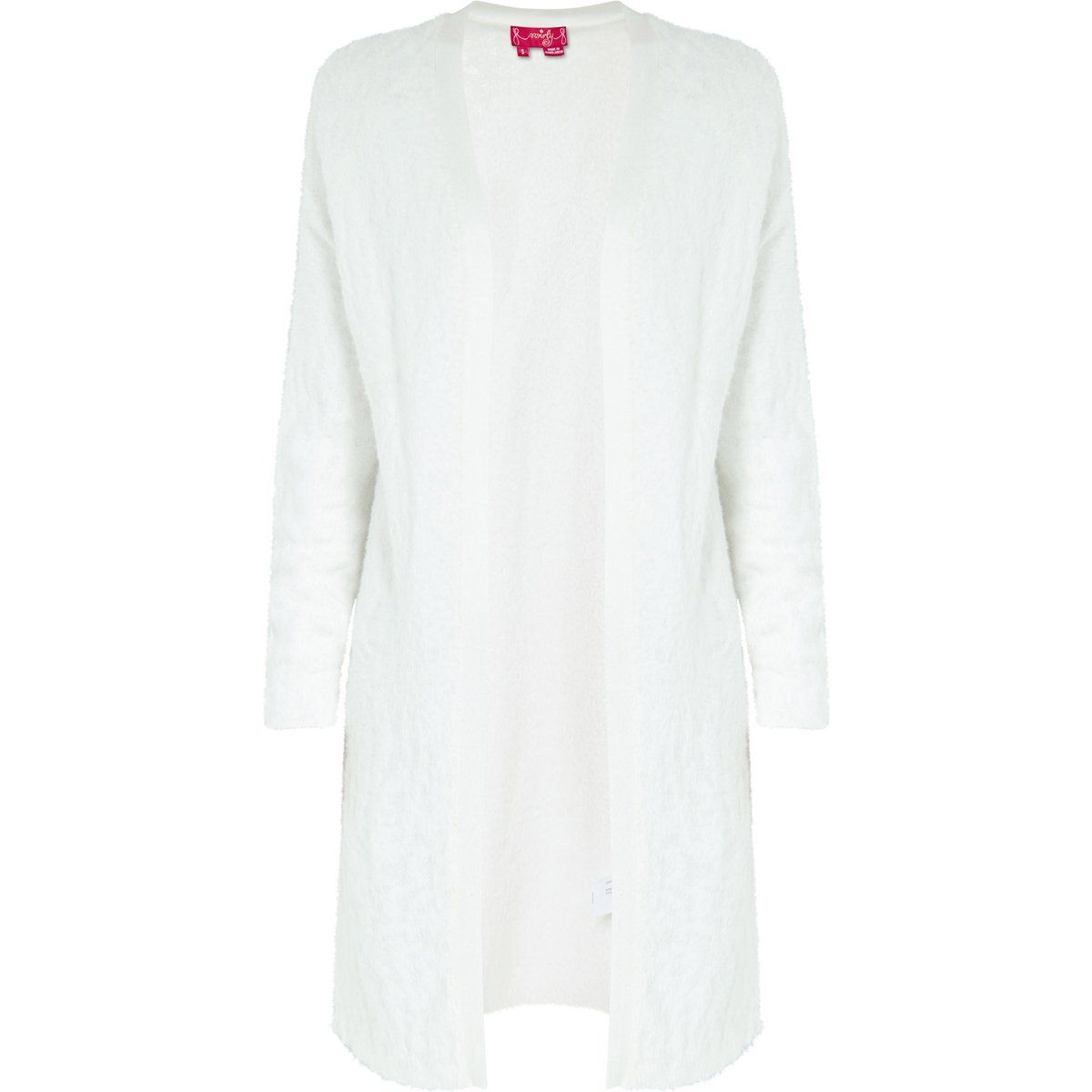 Weicher Flauschiger Maxi-Long-Cardigan