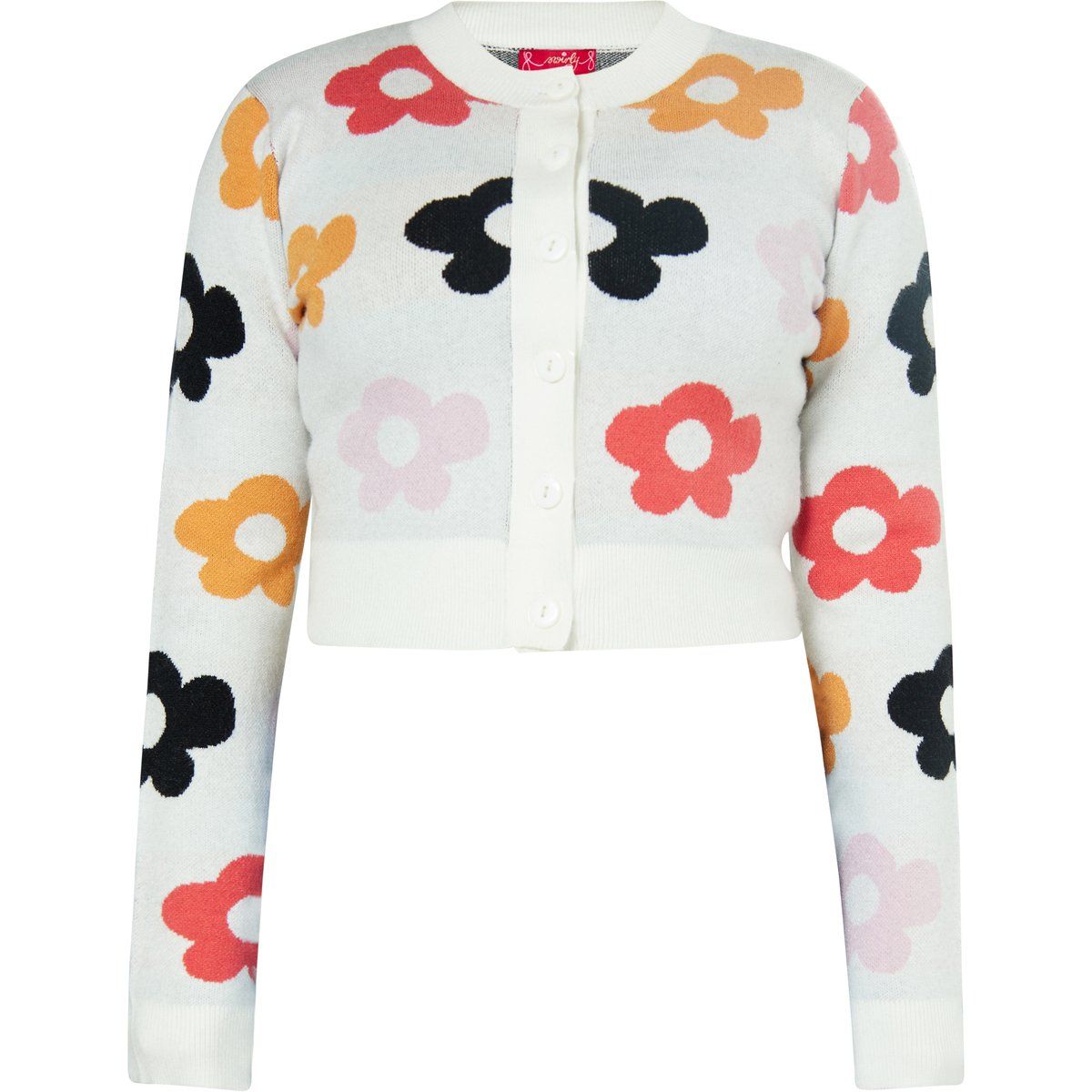 Cardigan mit floralem Muster