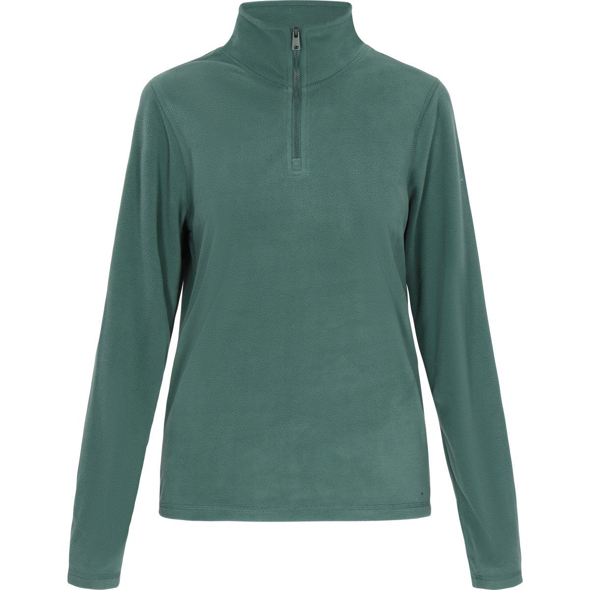 Fleecepullover mit halbem Reißverschluss