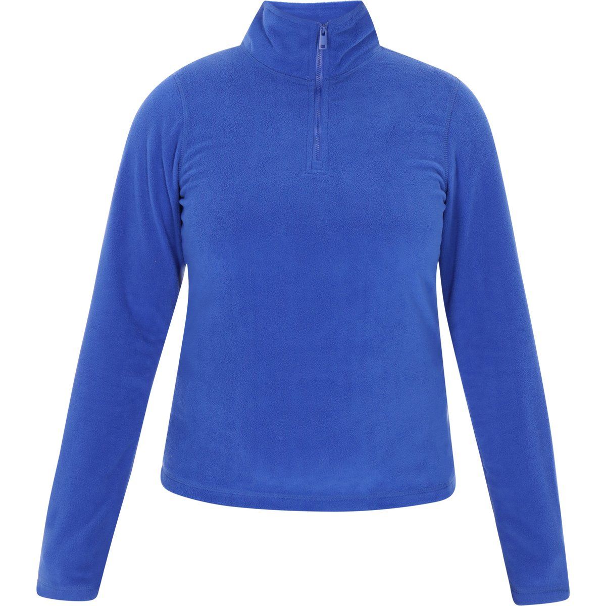 Fleecepullover mit halbem Reißverschluss