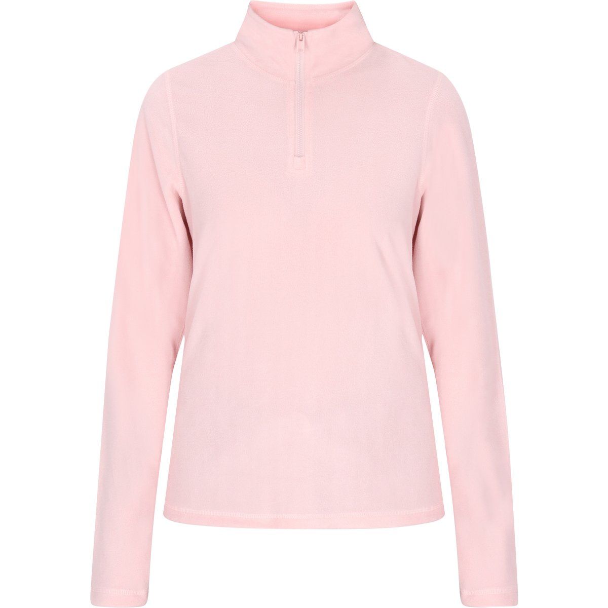 Fleecepullover mit halbem Reißverschluss