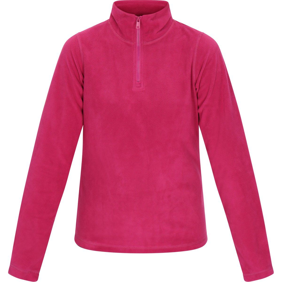 Fleecepullover mit halbem Reißverschluss