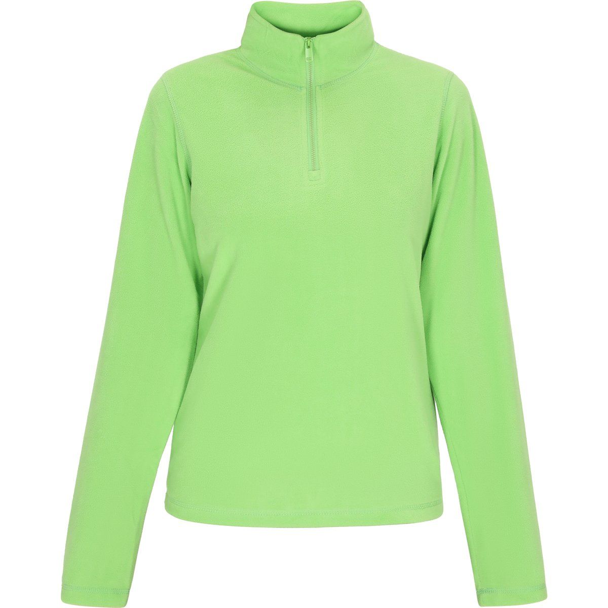 Fleecepullover mit Stehkragen und Reißverschluss