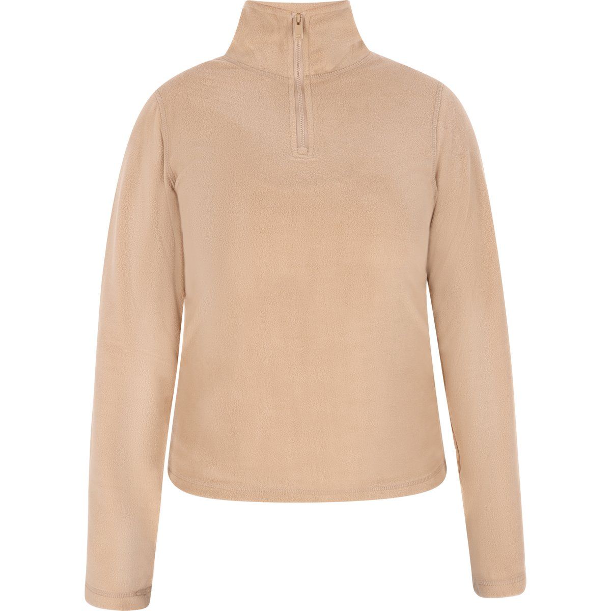 Minimalistisches Fleece-Oberteil mit Reißverschluss