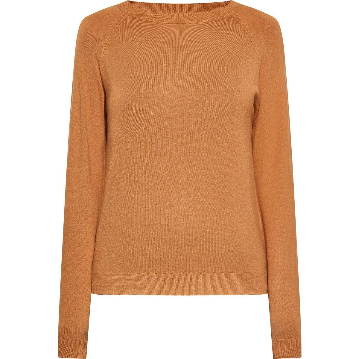 Klassischer Feinstrick-Pullover mit Rundhalsausschnitt