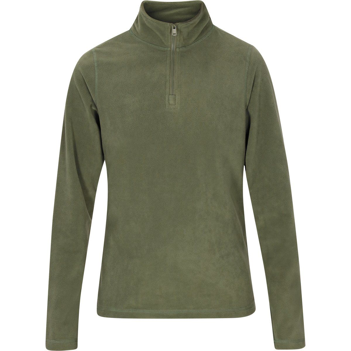 Fleecepullover mit halbem Reißverschluss