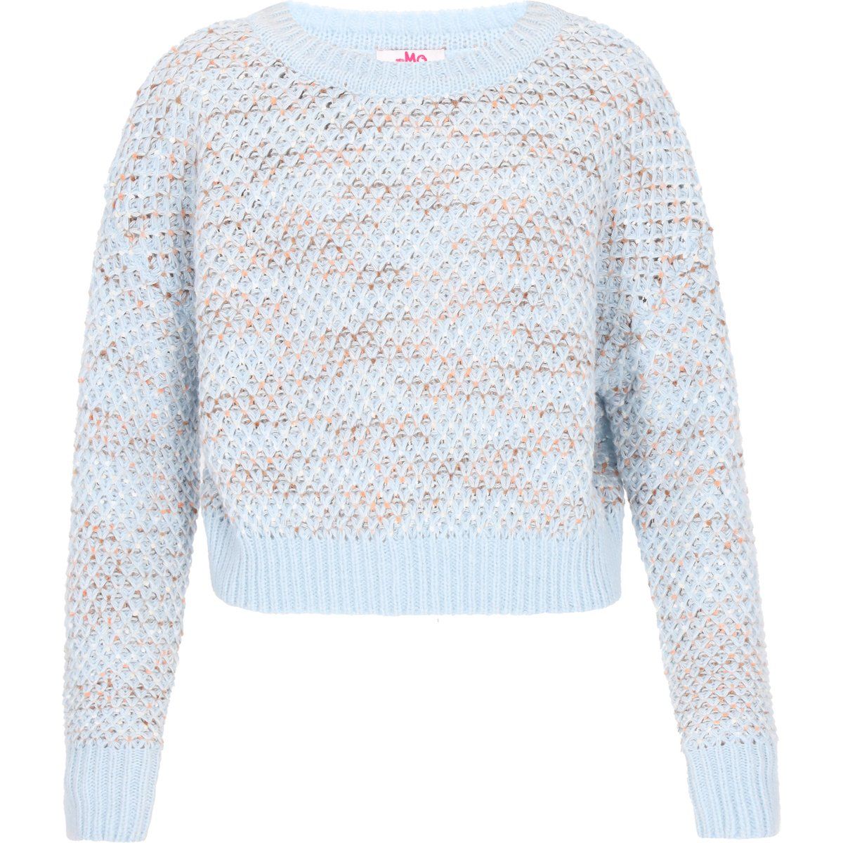 Strukturierter Strickpullover in Cropped-Optik