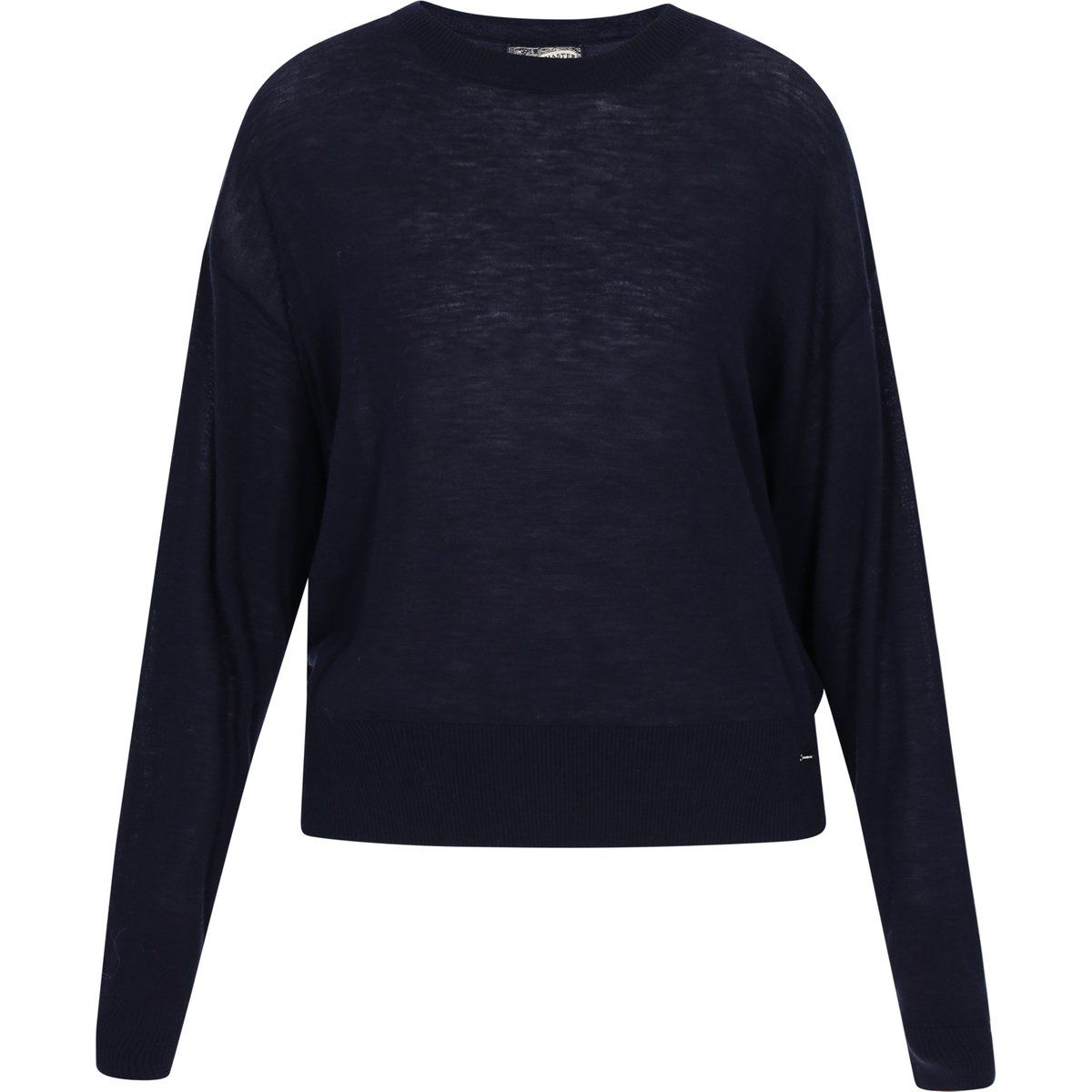 Leichter Feinstrickpullover mit Rundhalsausschnitt