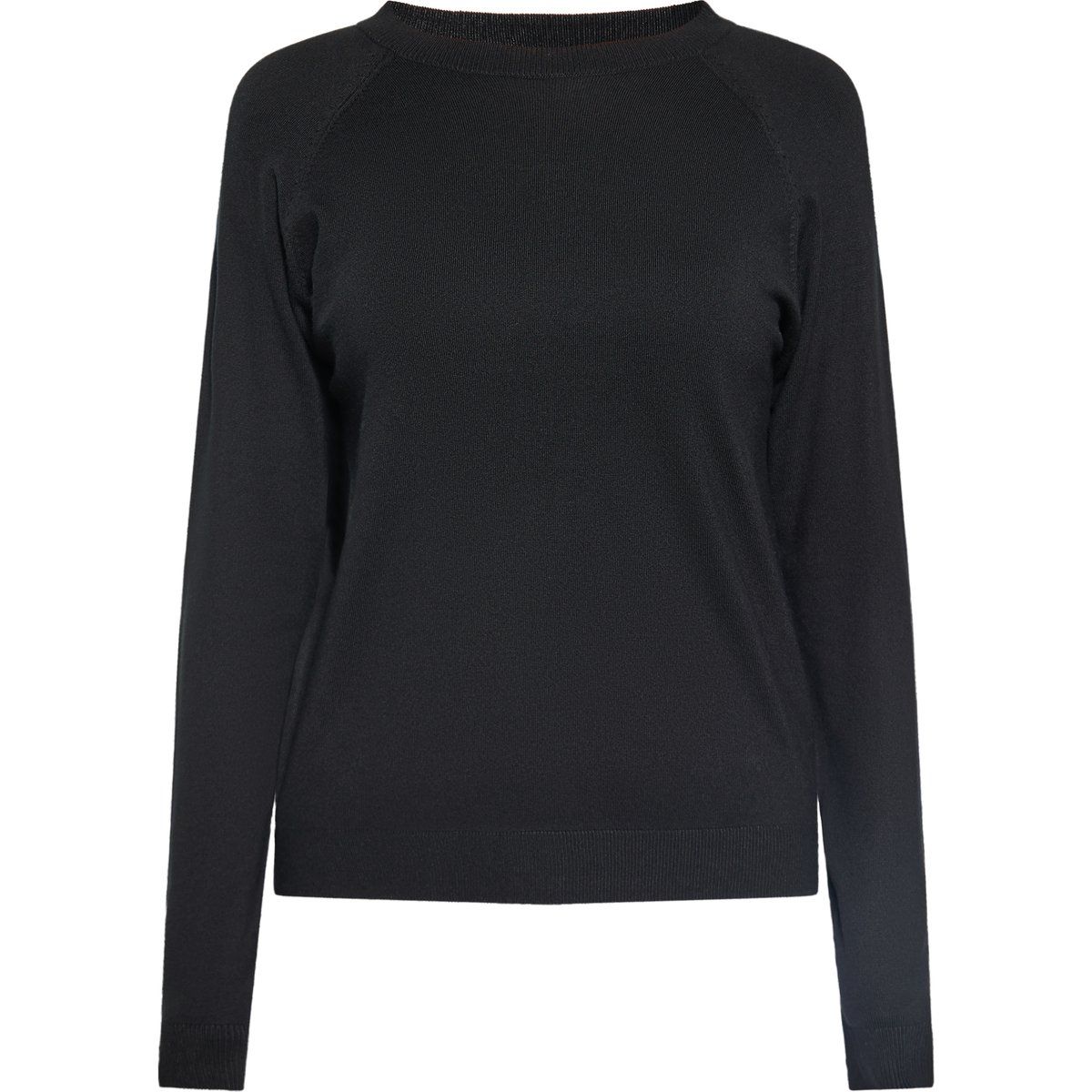 Klassischer Raglan-Feinstrickpullover