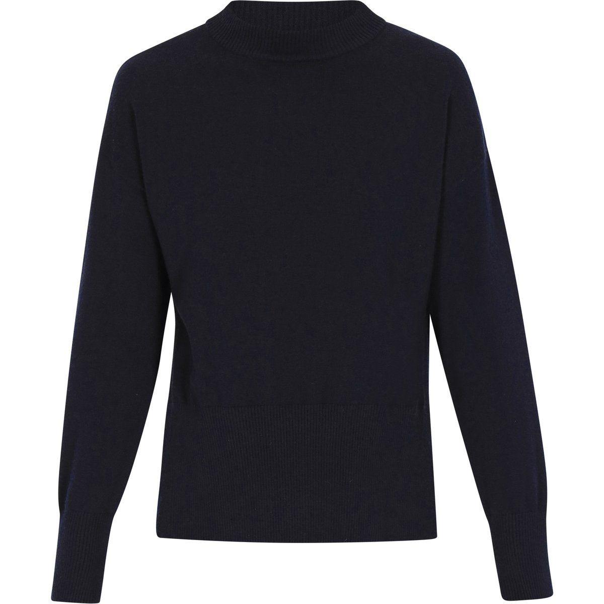 Minimalistischer Strickpullover mit Stehkragen