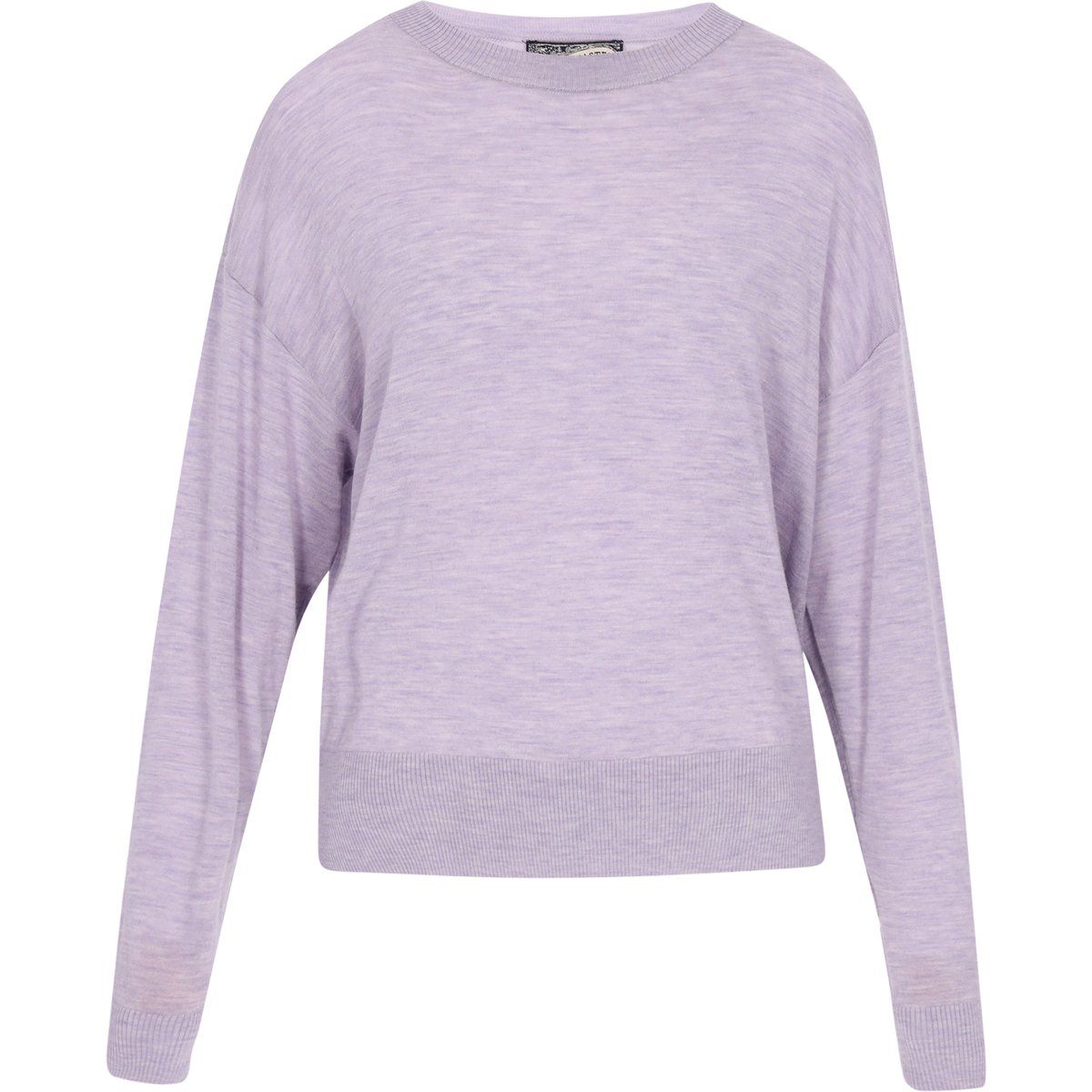 Leichter Strickpullover mit überschnittenen Schultern
