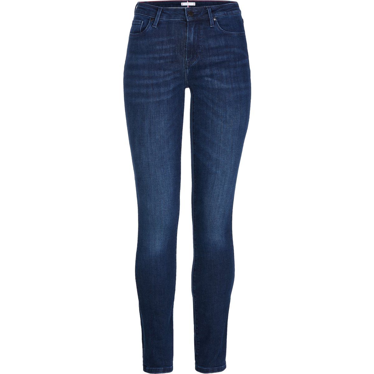 Klassische Slim-Fit High-Rise Jeans