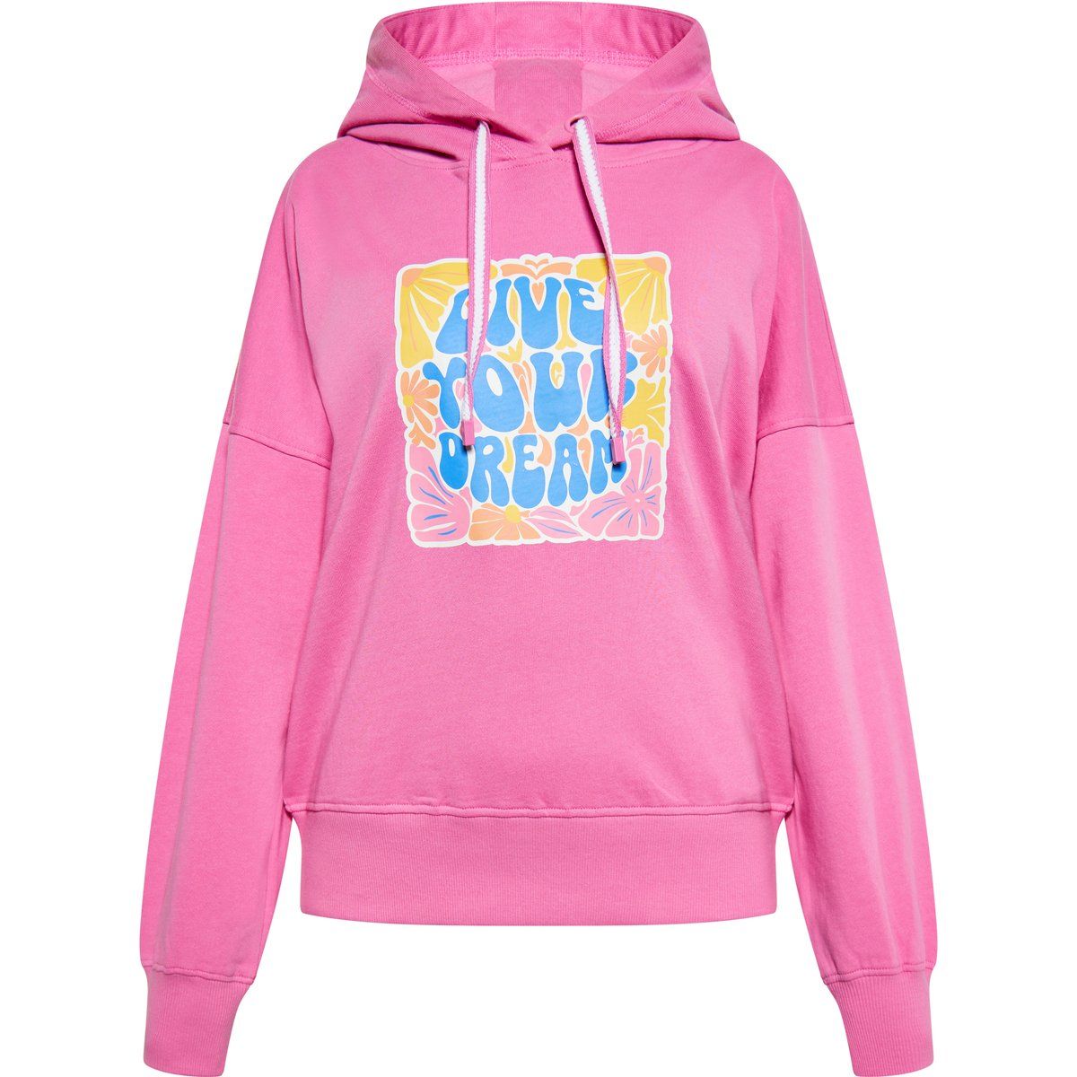 Kapuzenpullover mit Grafikprint und lockerer Passform