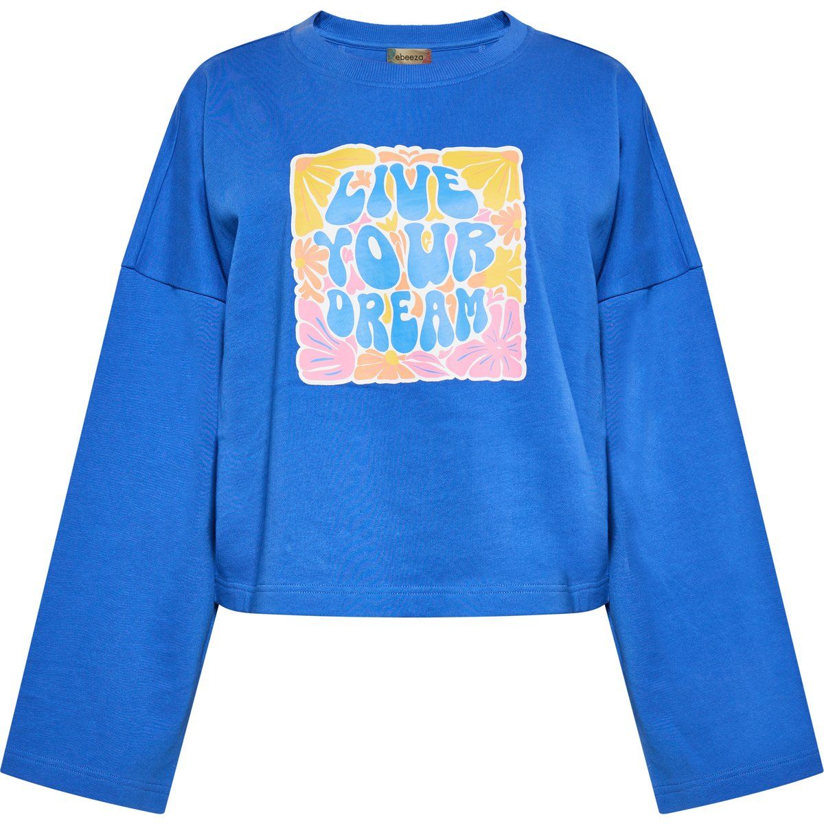 Sweatshirt mit Retro-Slogan-Print