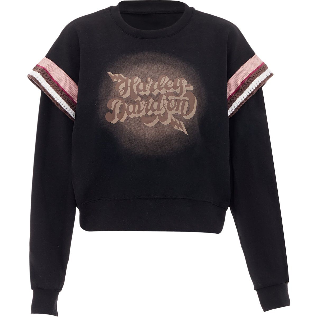 Vintage Grafik-Sweatshirt im Lagen-Look