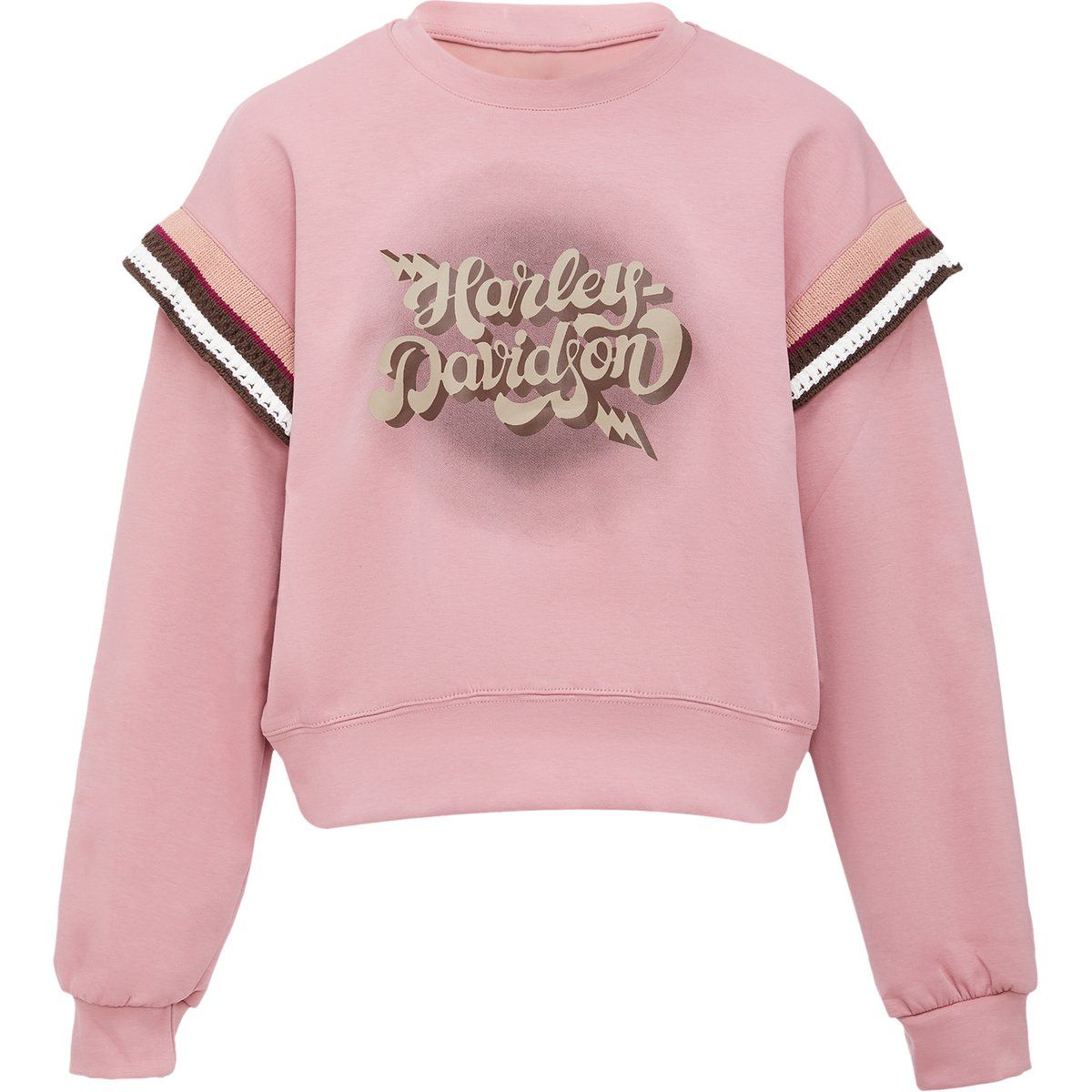 Retro-Grafik-Sweatshirt im Varsity-Stil