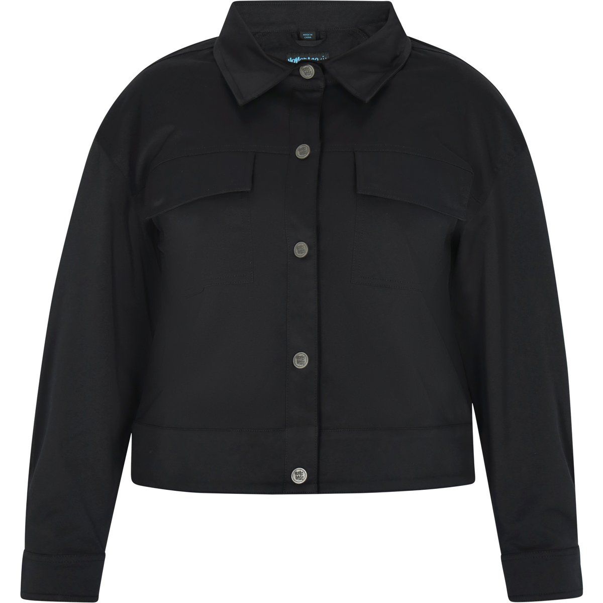 Verkürzte Strukturierte Utility-Jacke