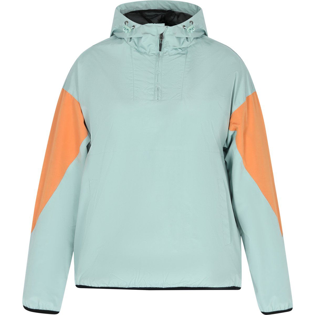 Kapuzen-Anorak im Colorblock-Design