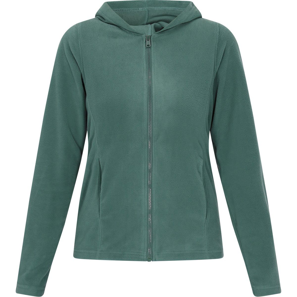 Fleece-Kapuzenjacke mit Reißverschluss