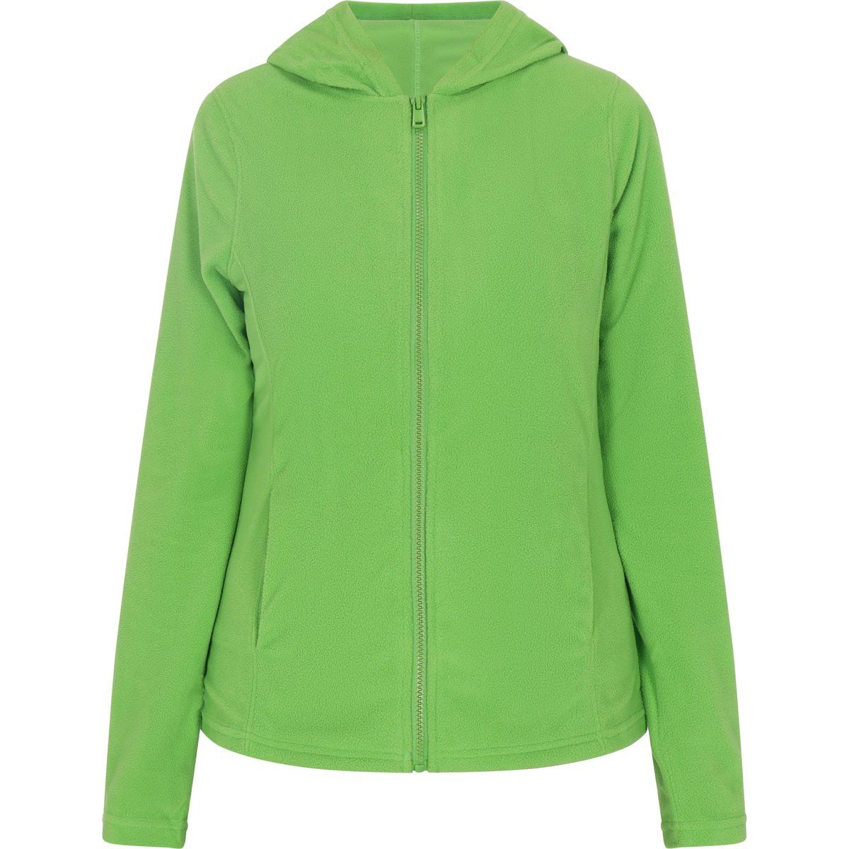 Weiche Fleece-Kapuzenjacke mit Reißverschluss