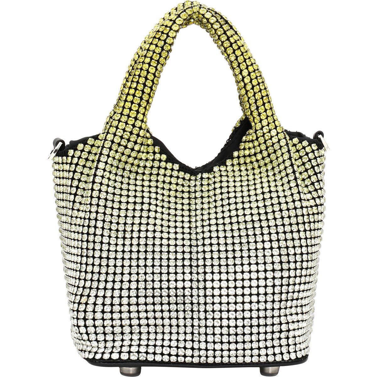 Strass-besetzte Mini-Tasche mit Farbverlauf