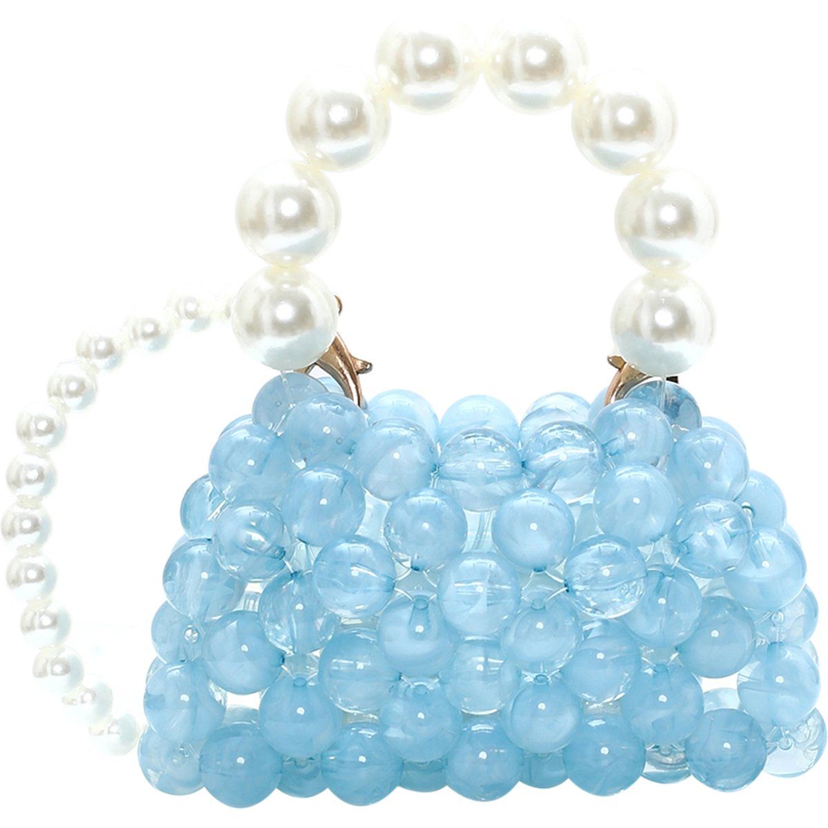 Beaded Mini-Handtasche mit Perlengriff