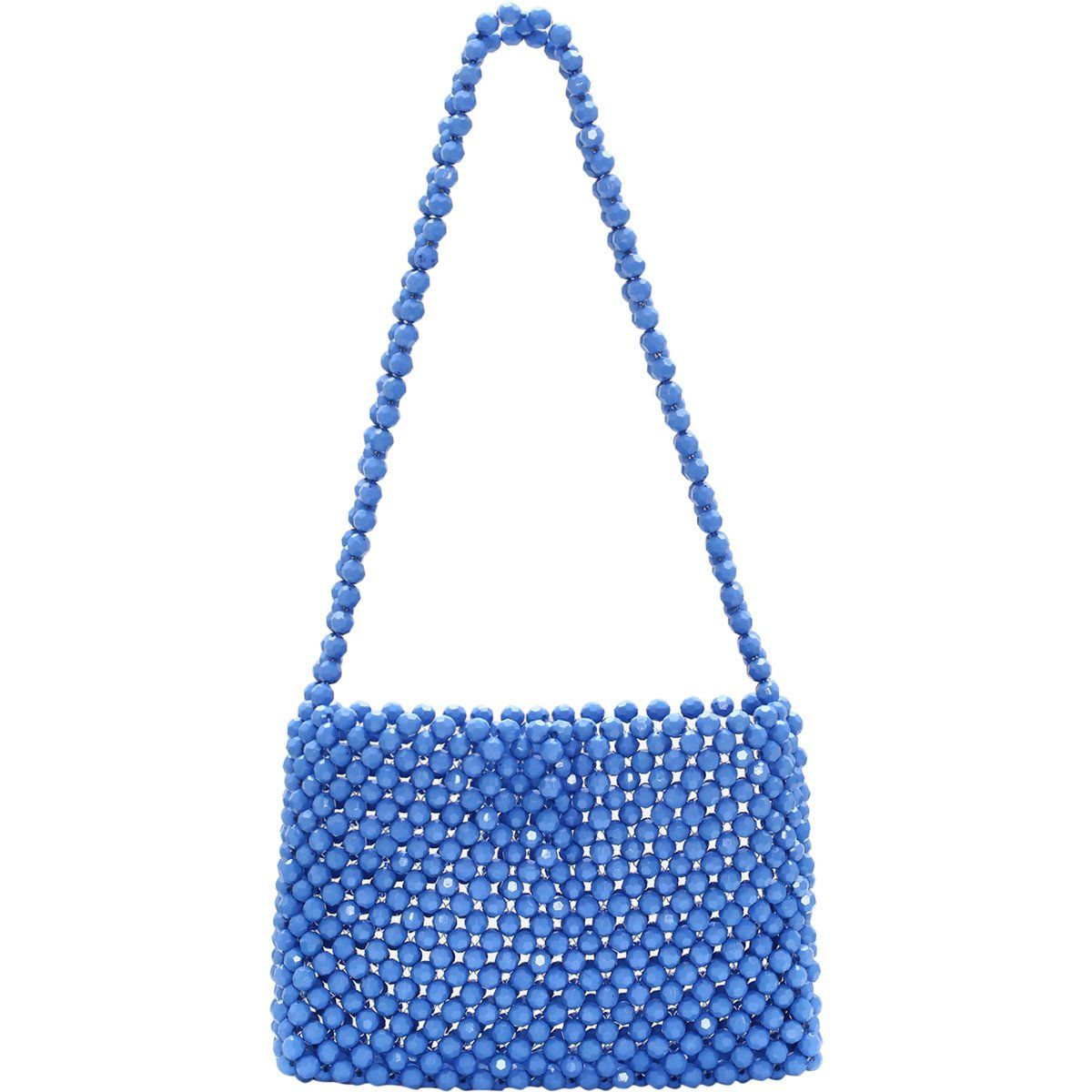 Handgefertigte perlenbesetzte Schultertasche