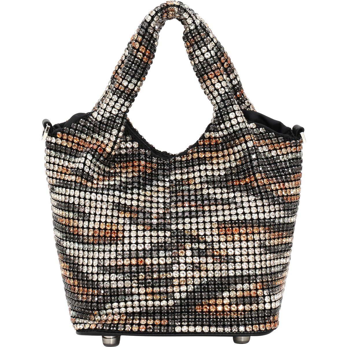 Mit Strass besetzte Mini-Henkeltasche